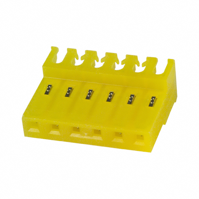 6 Position Rectangular Receptacle Connector IDC Tin 20 AWG